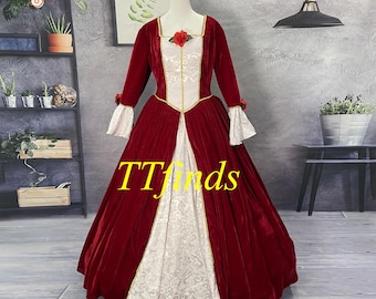 Princess Belle Dress Beauty and The Beast Belle Cosplay Costume Personalized Size