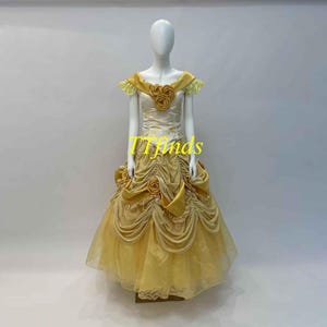 Principessa Belle Vestito La bella e la bestia Belle Vestito Belle Cosplay Costume Vestito Costume Adulto Donne Ragazze