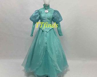 ブルーのアリエルコスチュームコスプレドレス、リトルマーメイド