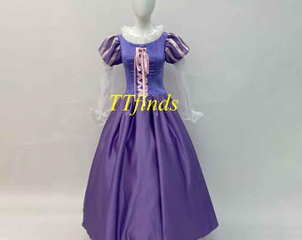 ハンドメイド - コスプレ ラプンツェル ドレス 大人、ラプンツェル