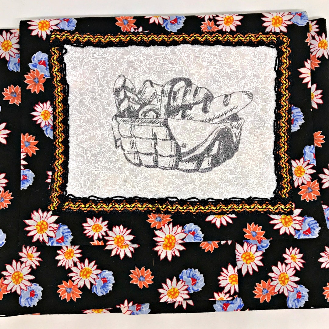 Bread Basket Cover Embroidered Fabric Basket Cover Dinner Etsy