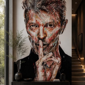 David Bowie Wall Mural | Music Legend Wallpaper | Luxury Modern Statement Wall Decor