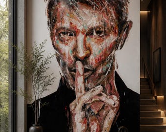 David Bowie Wall Mural | Music Legend Wallpaper | Luxury Modern Statement Wall Decor