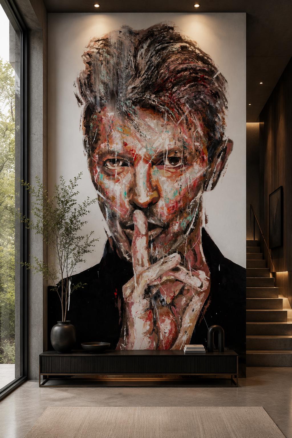 David Bowie Wall Mural | Music Legend Wallpaper | Luxury Modern
