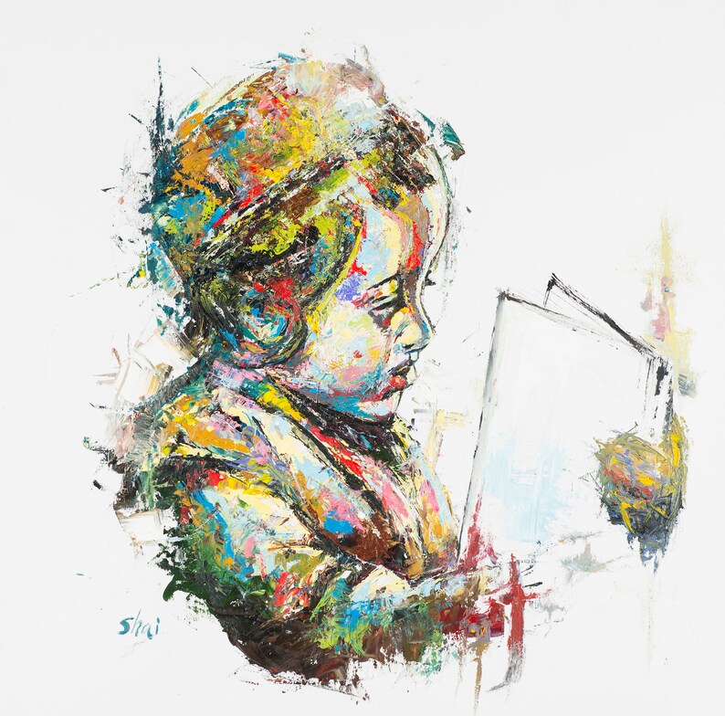 Extralarge Artwork Oil Painting Unframed Print on Canvas by Etsy