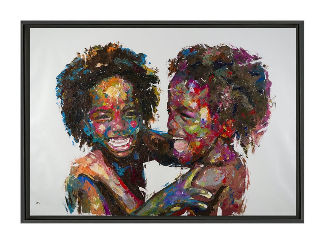 絵画 BLACK BOY Black Boy Joy Canvas Print African American Art - Celebrate
