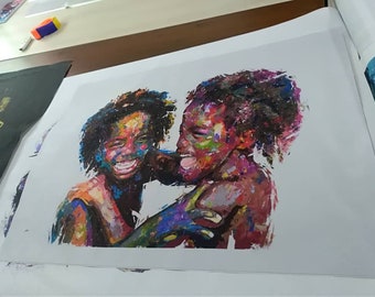 Black Boy Joy Canvas Print African American Art - Celebrate
