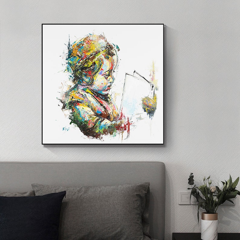 Extralarge Artwork Oil Painting Unframed Print on Canvas by Etsy