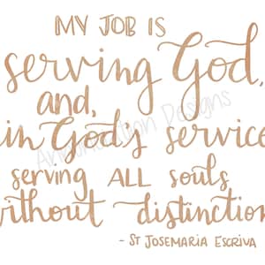 Printable - Priest Service  - 5x7