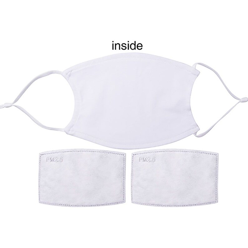 Bright OES Face Mask Adjustable Filters Order Eastern Star Etsy