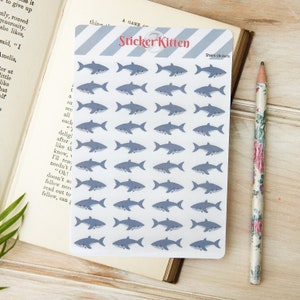 Hai Aufkleber - Niedliche Planner Sticker von StickerKitten