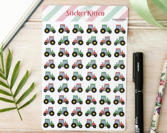 Tractor Stickers – Farmyard Planner Stickers by StickerKitten