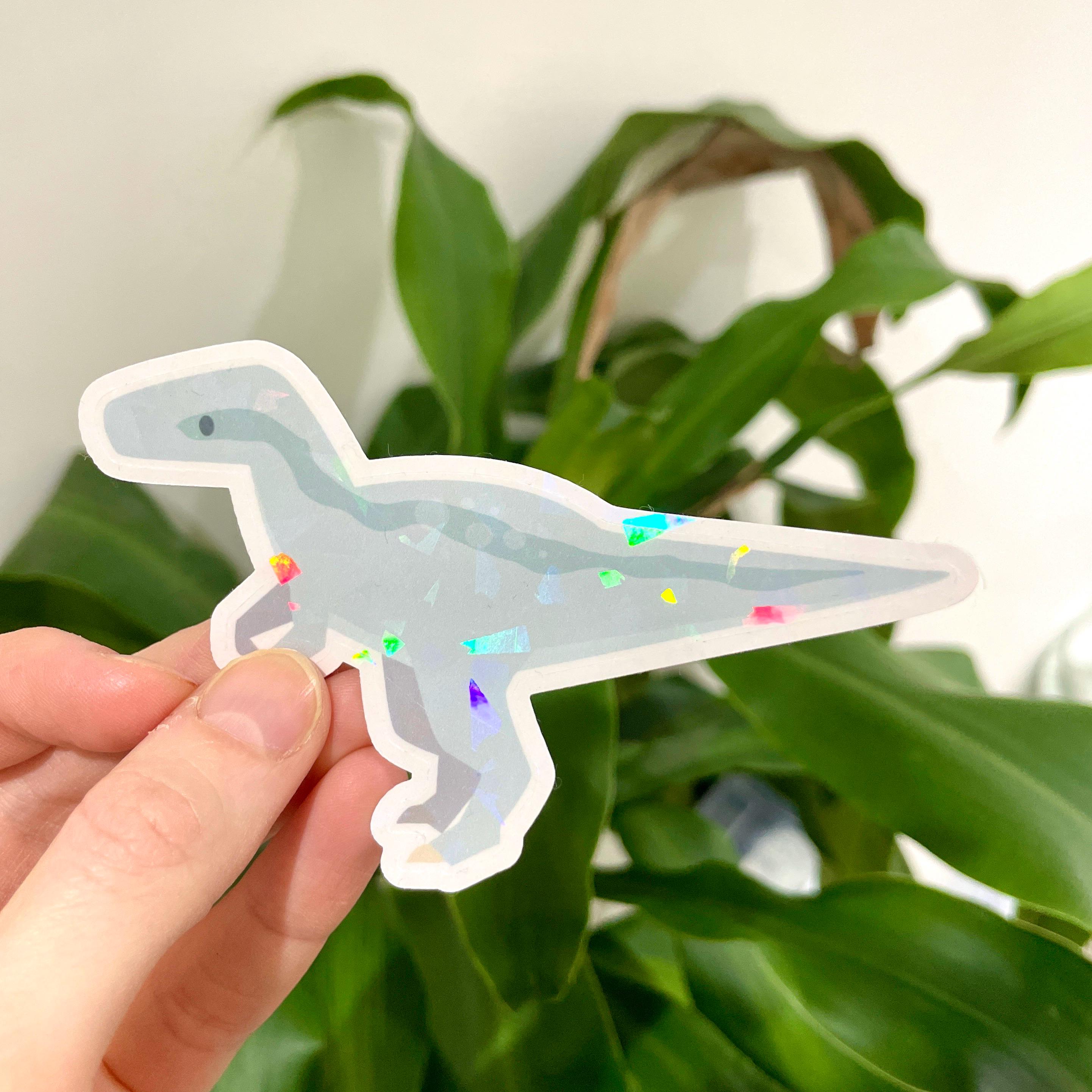 Dinosaur Stickers - Holographic Vinyl Dinosaur Sticker for Laptop ...