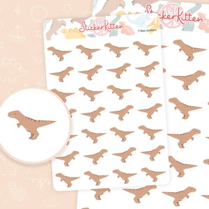 T-Rex Aufkleber - Niedliche Tyrannosaurus Dinosaurier Planer Aufkleber von StickerKitten
