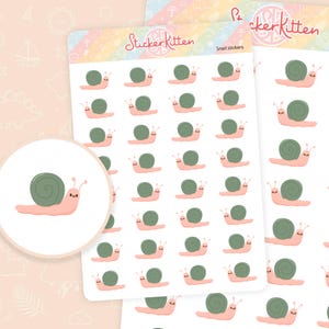 Snail Mail Aufkleber - Niedliche Gartenarbeit Planer Aufkleber, Natur Aufkleber, Käfer Aufkleber, Kawaii Schneckenpost Aufkleber von StickerKitten UK