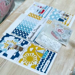 Seaside Dreams Kartenherstellung DIY Bastelset – Sommer Bastelset, Seaside Papers, Strandkartenset, einfache Bastelkits