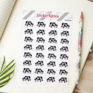 Kuh Sticker - Bauernhof Aufkleber von StickerKitten