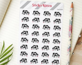 Kuh Sticker - Bauernhof Aufkleber von StickerKitten