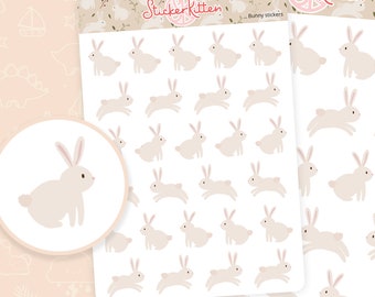 Bunny Stickers - Cute Pet Rabbit Planner & Journal Stickers by StickerKitten