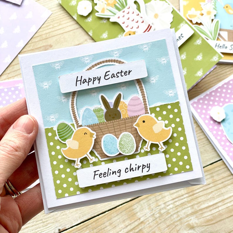 Easter Card Making Kit – Spring Craft Kit With 6x6 Paper Pack and Card ...