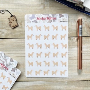 Shiba Inu Dog Stickers - Cute Doge Pet Planner Stickers by StickerKitten UK