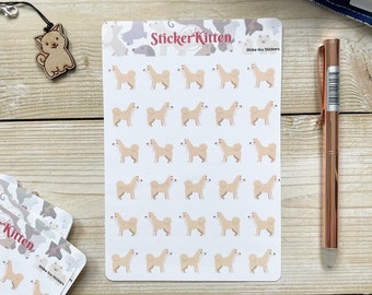 Shiba Inu Dog Stickers - Cute Doge Pet Planner Stickers by StickerKitten UK