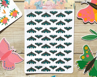 Moth Stickers – planner stickers, journal stickers, decorative stickers, bug stickers, insect stickers
