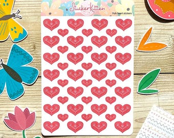 Pegatinas de corazón: bonitas pegatinas de corazón para planificadores, pegatinas de diario, pegatinas decorativas, pegatinas de San Valentín, pegatinas de amor
