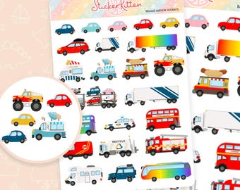 Vehicle Stickers - Cute Car Stickers, Planner & Journal Stickers by StickerKitten UK