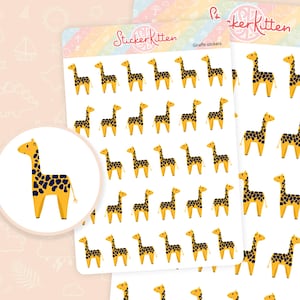 Giraffen Aufkleber – 20 Aufkleber für Planner und Planer, Aufkleber von StickerKitten