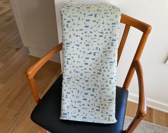 Vintage MCM design upholstery fabric Remnant 3 yards x 56" wide