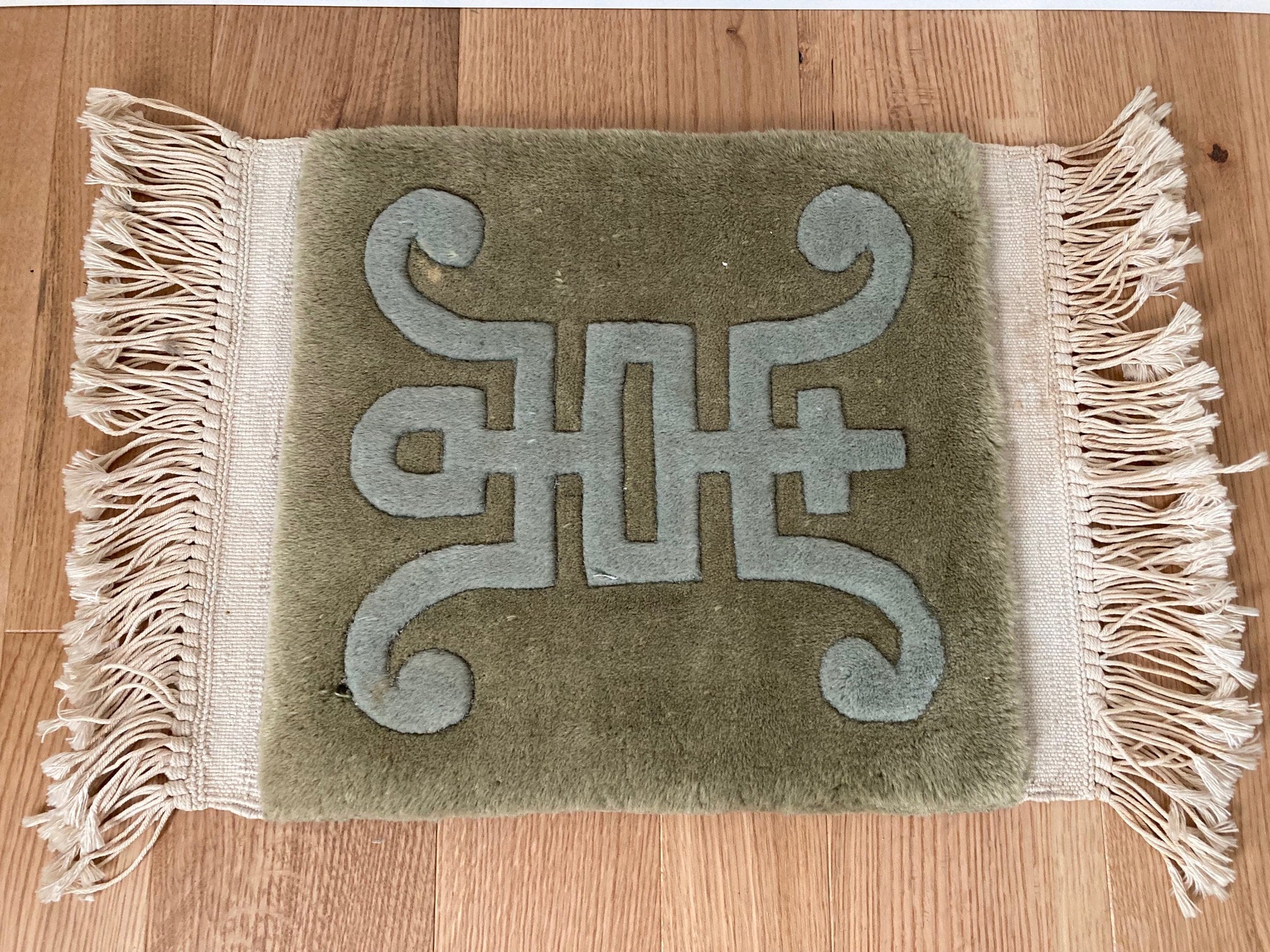 Bone Inscription Chinese Surname Character Luo Ground Mat Non Slip Floor  Bathroom Door Rug Carpet 