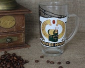 Custom Logo Order, Painted Glass Coffee mug. Personalized Company Gift.