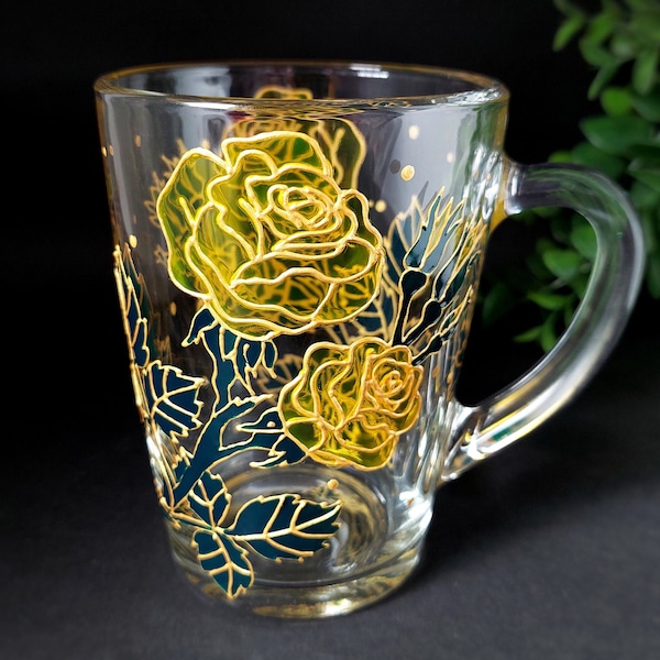 Roses Mug Personalized Roses Grandma Coffee Mug - Yellow Roses Mug Gifts for Women - Mother's Day Gift for Mom  Garden Roses