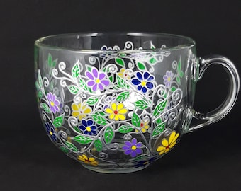 Large Coffee Mug Personalized Hand-painted Gift