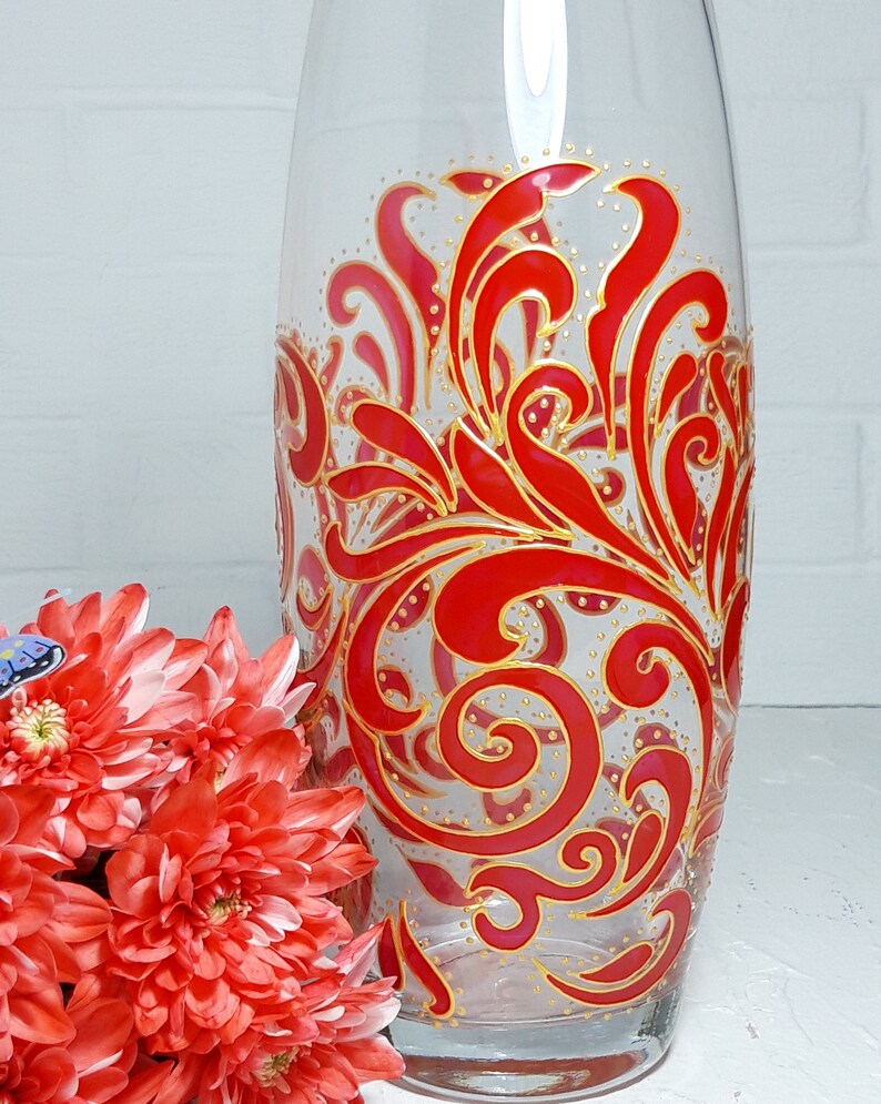 Hand Painted Wedding Vase Personalized Gifts for Bride. Etsy