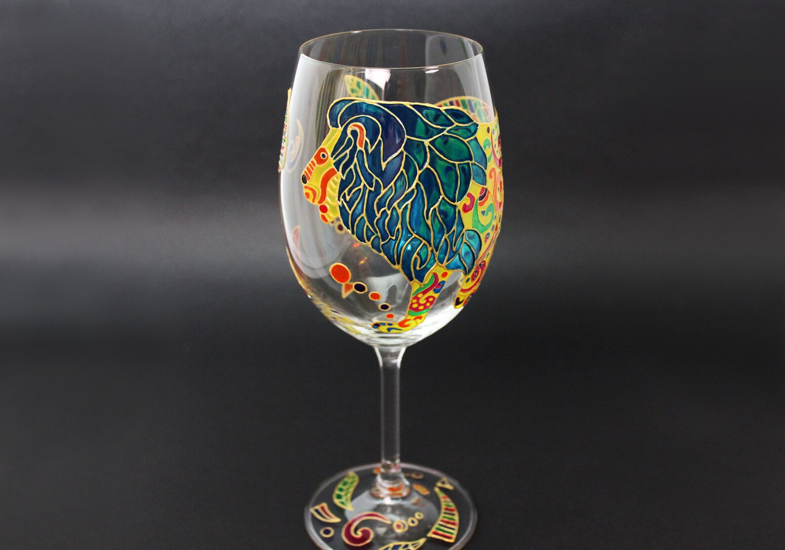 Lion King Wine Glasses Personalized 30th Gift for Men Etsy