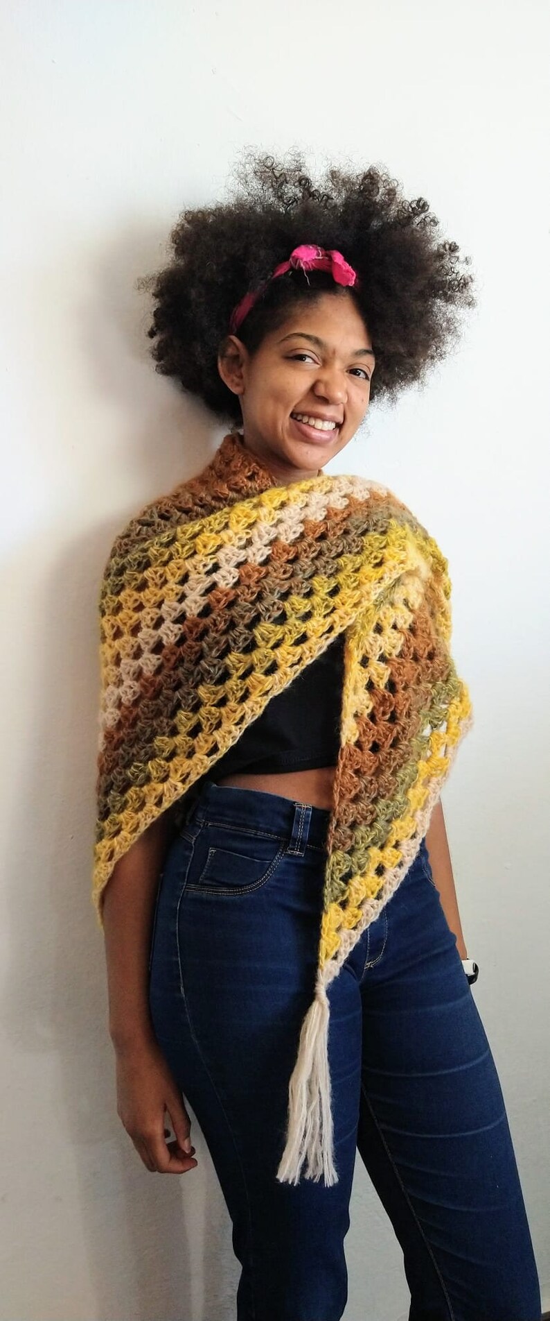 Scialle Donna Con Frange Elegante - Leggero Per Cerimonie E Serate - Foto 13