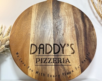 Pizza board, Personalised pizza paddle, Father's day gift for pizza lover, Gift for Daddy, Daddy pizzeria, Pizza oven accessories, pizza