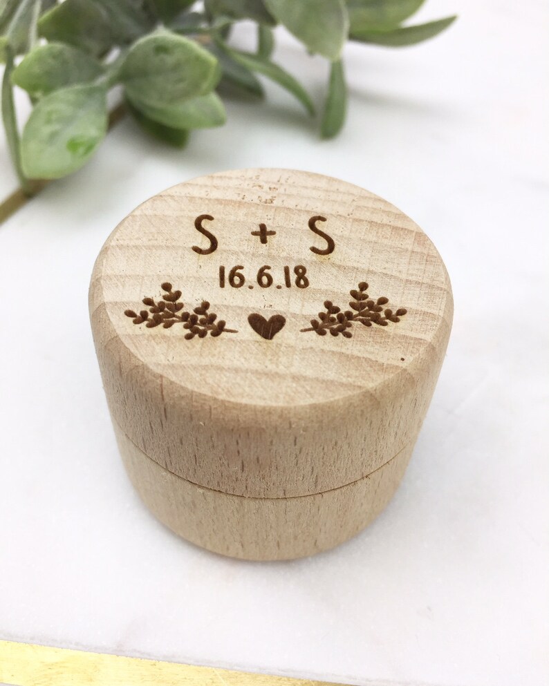 Personalised Engraved Ring Box Wedding Custom Ring Box Etsy