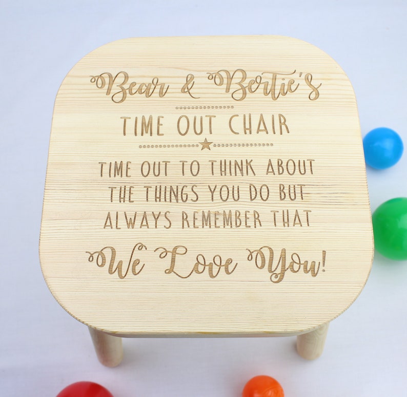 Time Out Stoel Naughty Stoel Time Out Kruk Naughty Stap Etsy