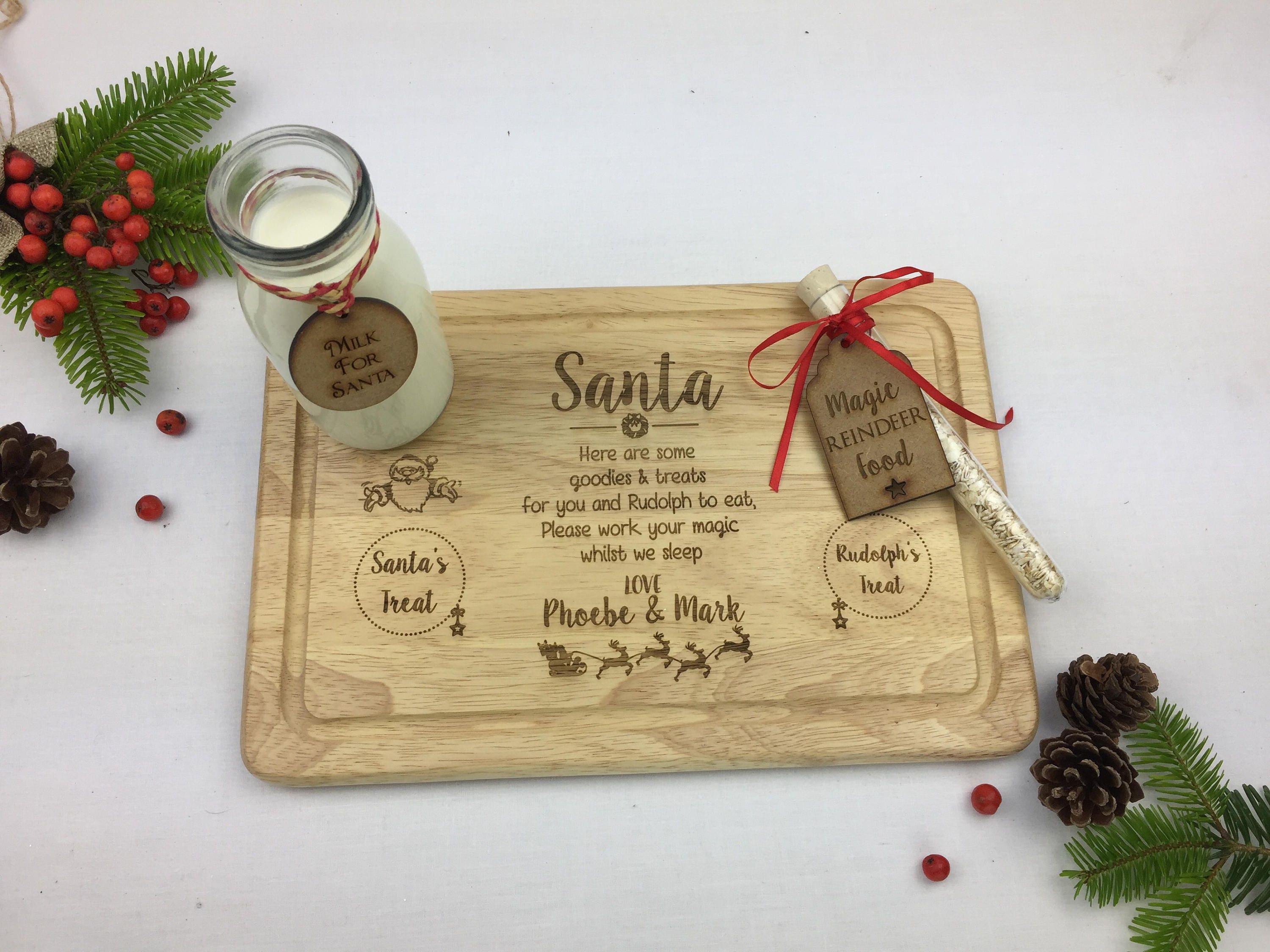 Christmas Eve Board personalised Christmas Eve Plate Etsy