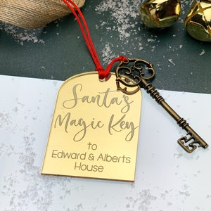 Personalised Santas magic key, Personalised Santa Key, Christmas Key, Christmas Eve essential, No Chimney no problem, Father Christmas Key image 8