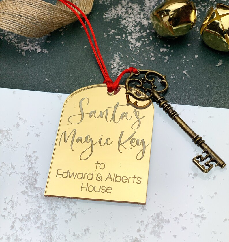 Personalised Santas magic key, Personalised Santa Key, Christmas Key, Christmas Eve essential, No Chimney no problem, Father Christmas Key image 8