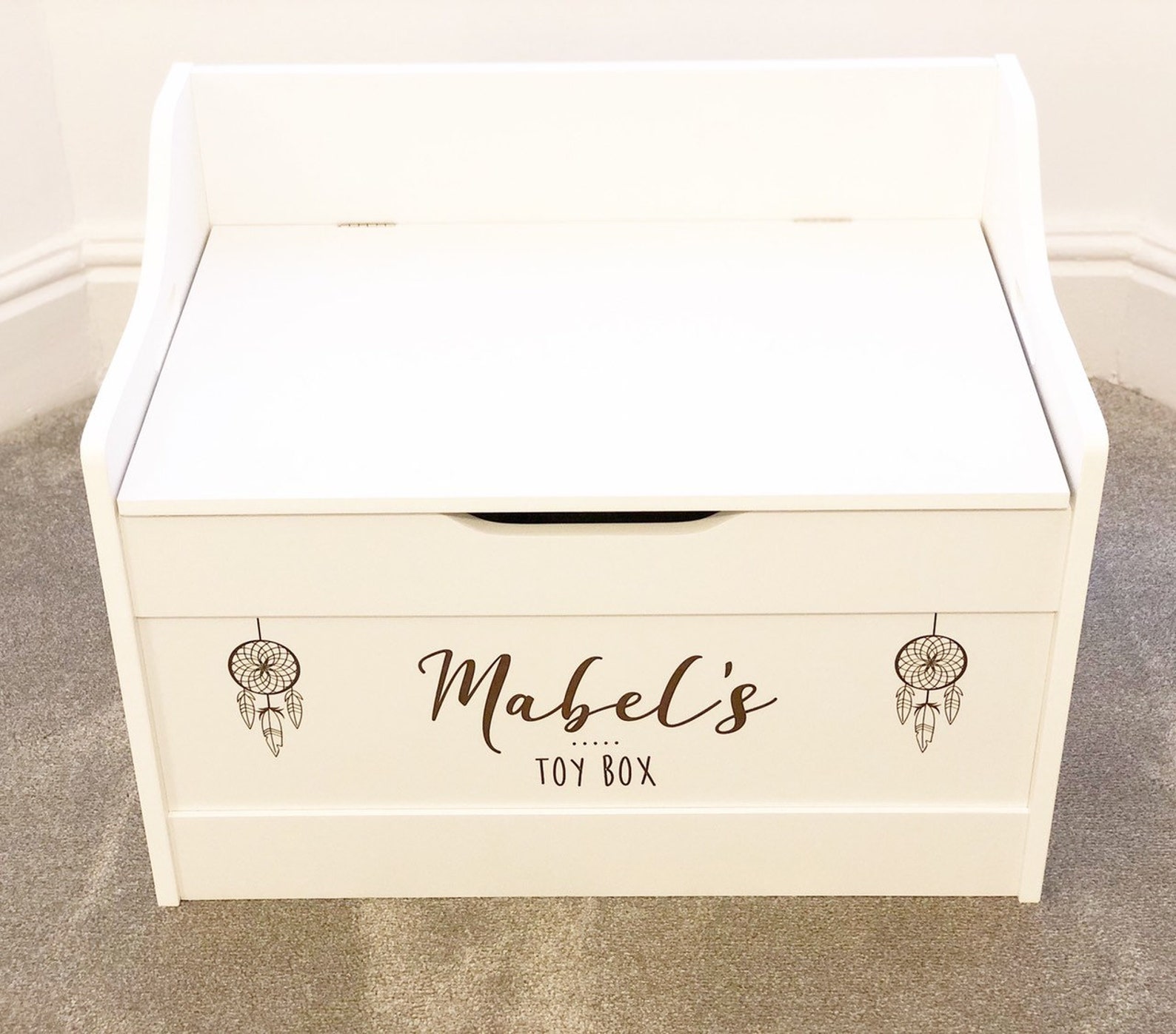 Personalised toybox Personalised toy box Toy box with seat Etsy