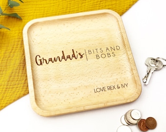 Christmas gift for Grandad, Bits and bobs tray, Gifts for him, Gift ideas for him, Gift for Grampy, Personalised gift for him, Coin bowl