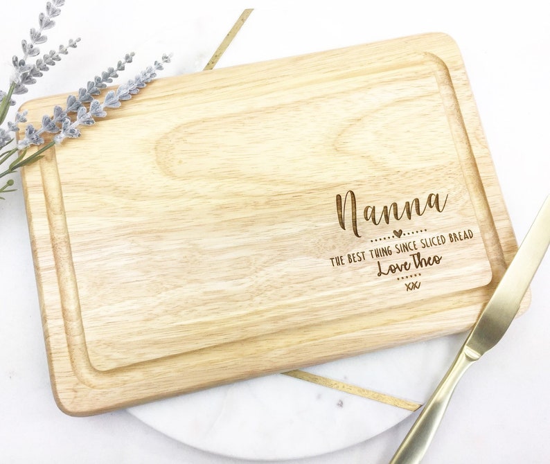 Personalised Chopping Board Gift for Nan Gift for Nanna Etsy UK