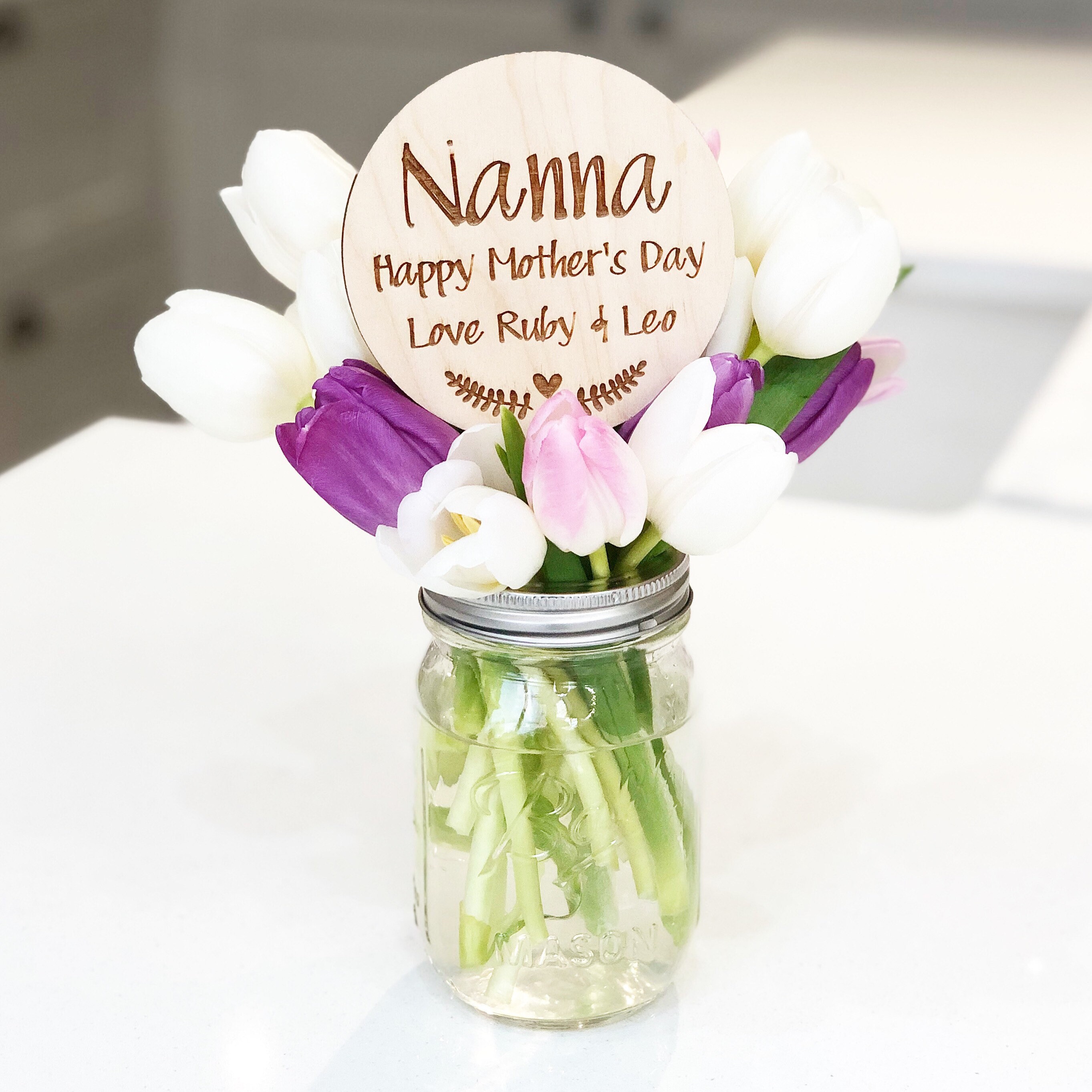 Bouquet sign nanna gift nanna mothers day gift flower  etsy
