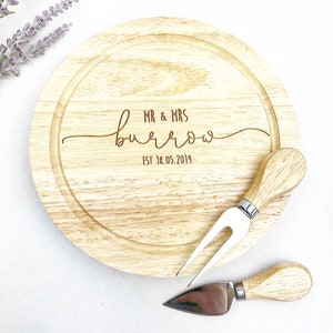 Personalised cheese board & knife set, Wedding gift ideas, House warming gift idea, Wedding gift idea, Customised Cheese board,