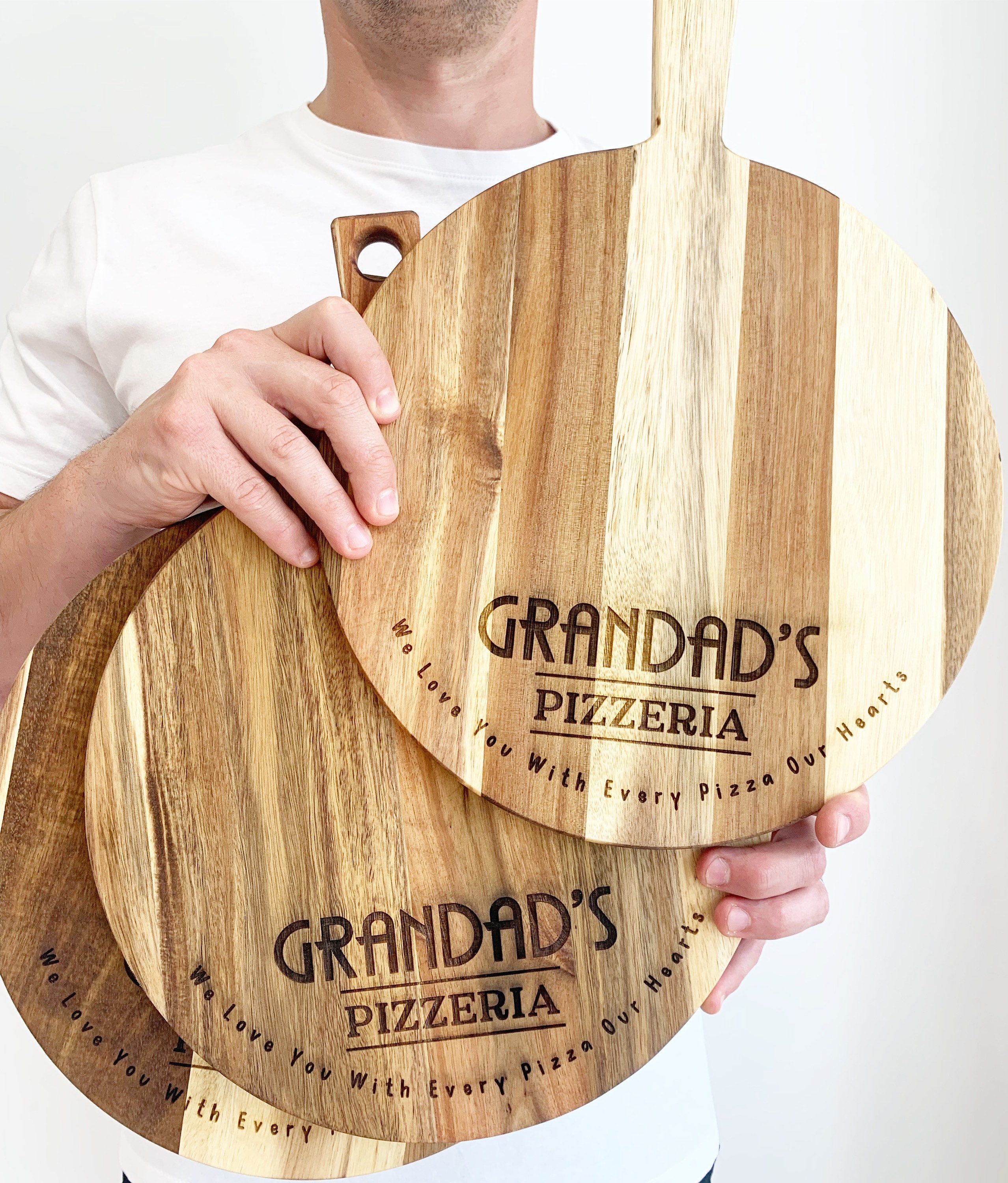 Personalised Pizza Paddle Custom Pizza Board Pizza Plate Etsy